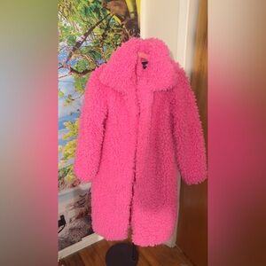 Fashion Nova Fuzzy Pink womans Puffer Jacket